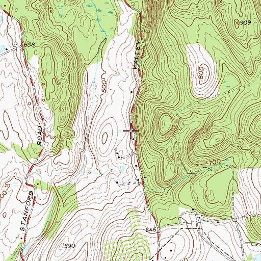 Topographic Map of Hasbrouck Tree Farm, NY
