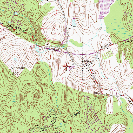 Topographic Map of Millett Tree Farm, NY