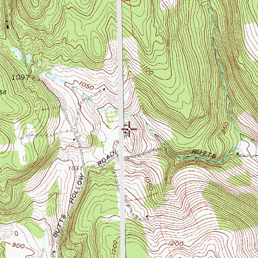 Topographic Map of Oak Leaf Hill Farm, NY