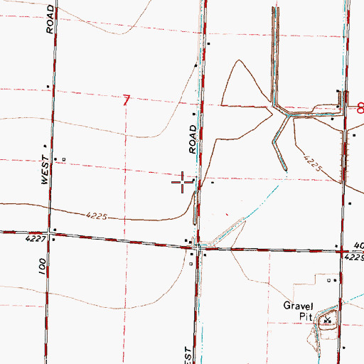 Topographic Map of J 27 D Lateral, ID
