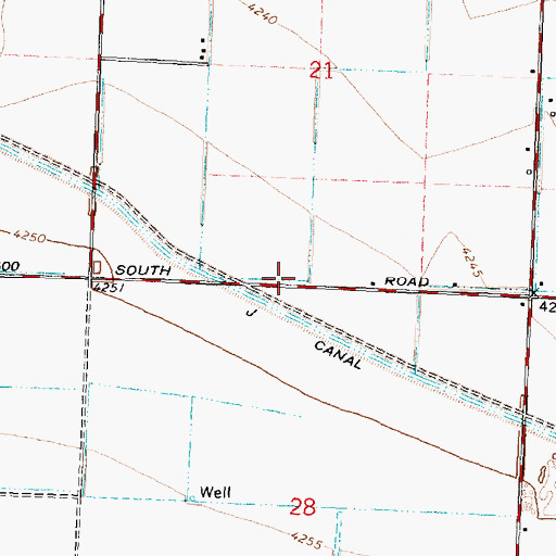 Topographic Map of J 26 A Lateral, ID