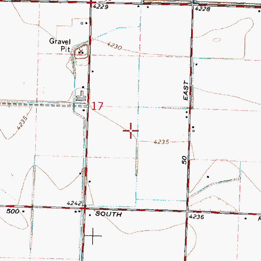Topographic Map of J 27 C Lateral, ID