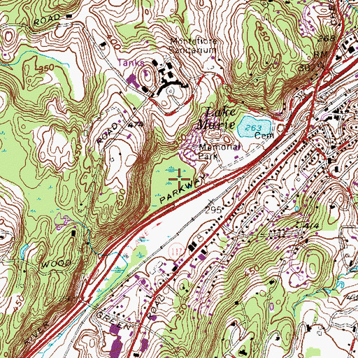 Topographic Map of Cranberry Meadows, NY