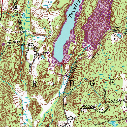 Topographic Map of Cox's Dam, NY