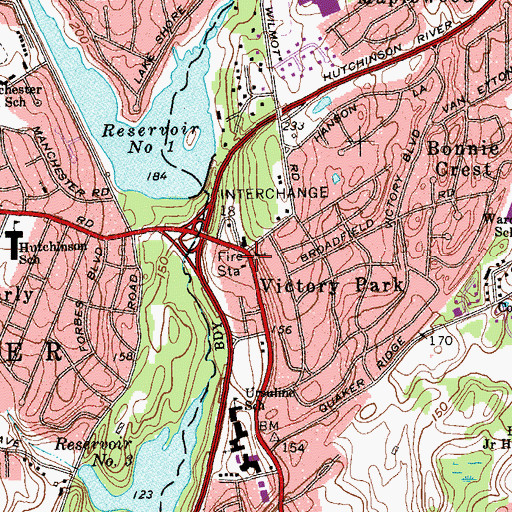 Topographic Map of Coopers Corners, NY