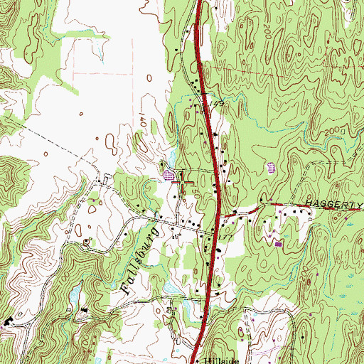 Topographic Map of Twin Ponds Nursery, NY