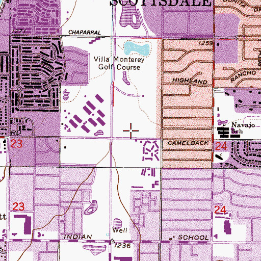 Topographic Map of Scottsdale Culinary Institute, AZ