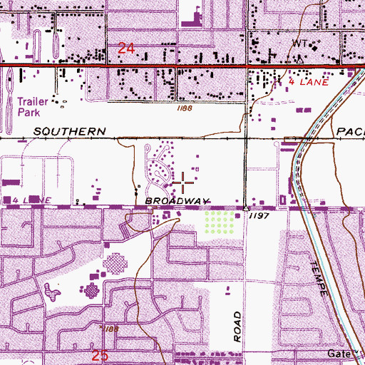 Topographic Map of Southwest College of Naturopathic Medicine, AZ