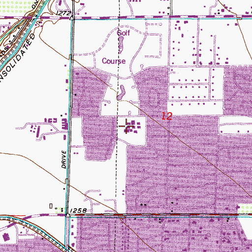 Topographic Map of MacArthur Elementary School, AZ