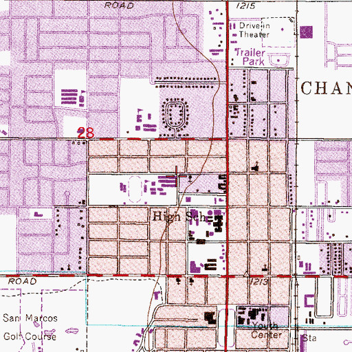 Topographic Map of Carmel Community Arts and Technology Charter School, AZ