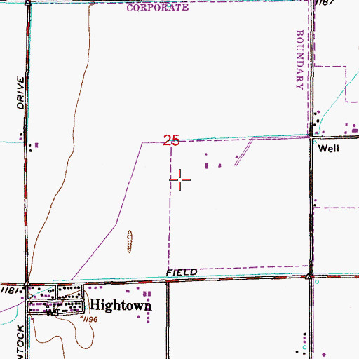 Topographic Map of Kyrene Traditional Academy Sureno Campus, AZ