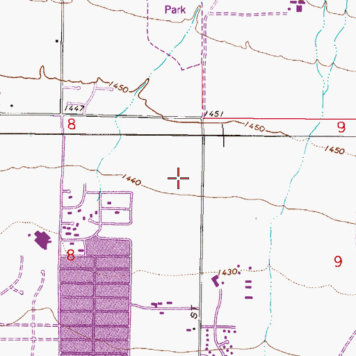 Topographic Map of Friendship Christian School, AZ