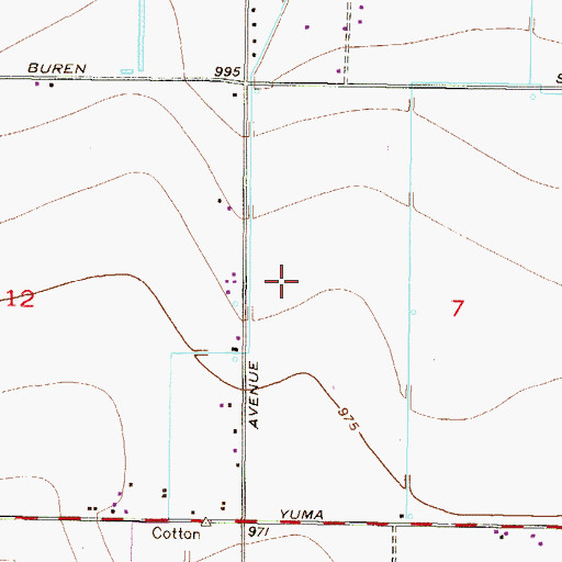 Topographic Map of Wildflower School, AZ