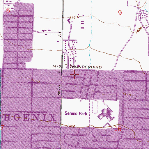 Topographic Map of American Christian Academy, AZ