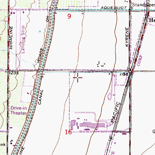 Topographic Map of Remington College Tempe Campus (historical), AZ