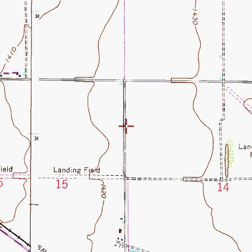 Topographic Map of Benjamin Franklin Charter School - Queen Creek, AZ