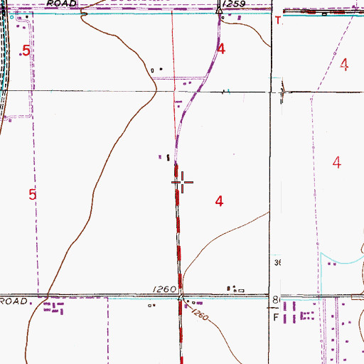 Topographic Map of Val Vista Lakes Elementary School, AZ