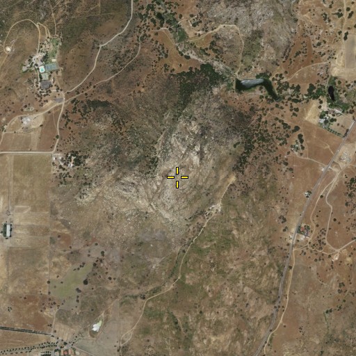 Aerial/Satellite Image of Witch Creek Mountain, CA