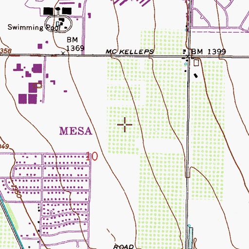 Topographic Map of Bush Elementary School, AZ