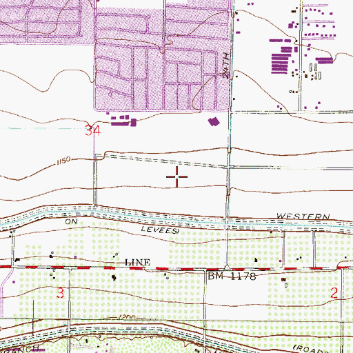 Topographic Map of Arizona Agribusiness and Equine School, AZ