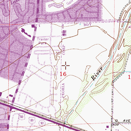 Topographic Map of Montessori Kingdom of Learning School, AZ
