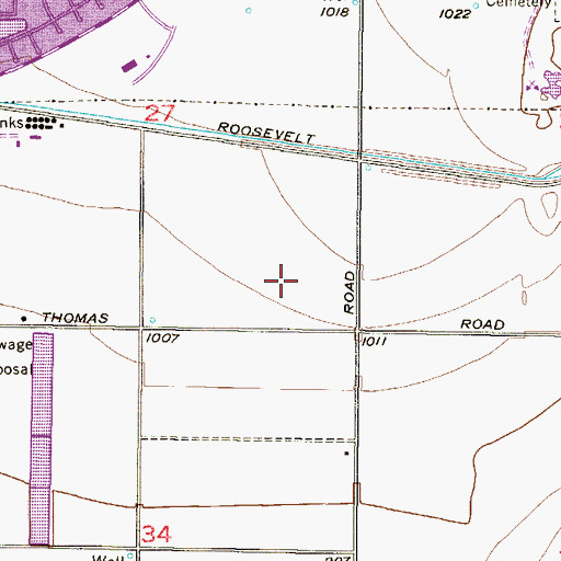 Topographic Map of Estrella Mountain Community College, AZ