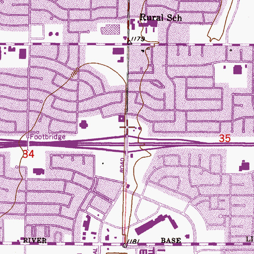 Topographic Map of Tempe Christian School, AZ