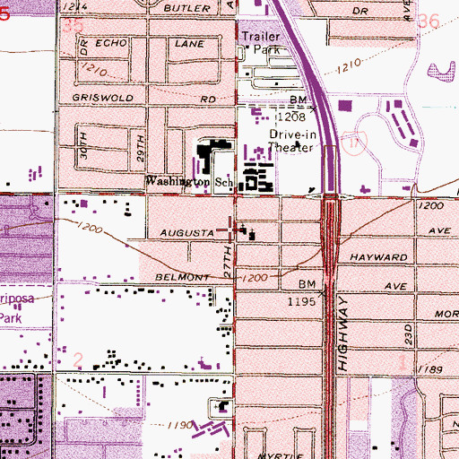 Topographic Map of EduPreneurship Student Center, AZ