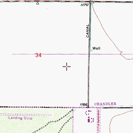 Topographic Map of Kyrene de la Paloma Elementary School, AZ