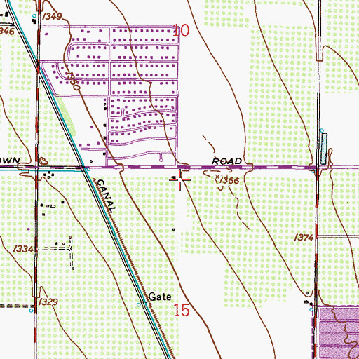 Topographic Map of Faith Christian School, AZ