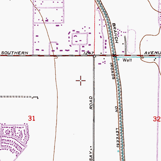 Topographic Map of Porter Elementary School, AZ