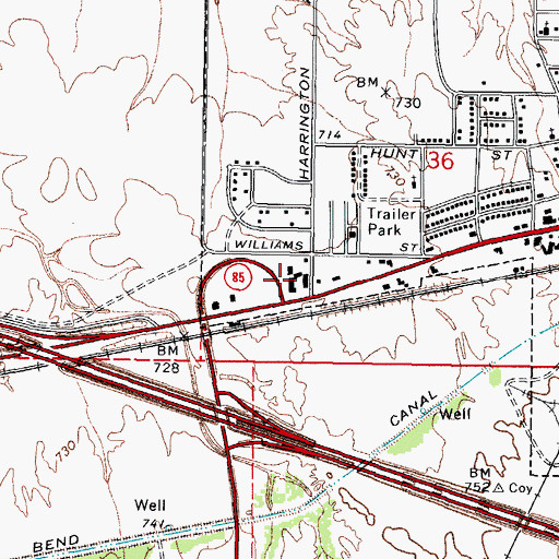 Topographic Map of Kiser Elementary School, AZ