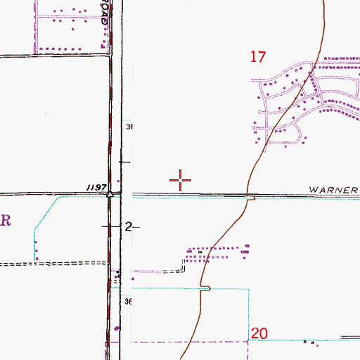 Topographic Map of Montessori Day School Chandler Campus, AZ