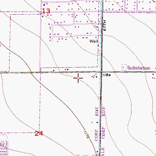 Topographic Map of Austin Centers for Exceptional Students, AZ