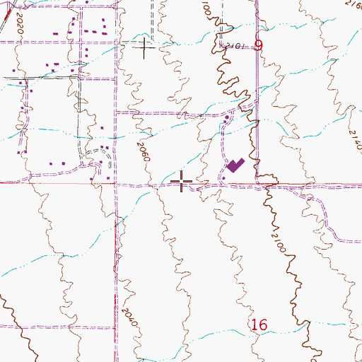 Topographic Map of Cactus Shadows High School, AZ