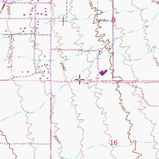 Topographic Map of Cactus Shadows High School, AZ