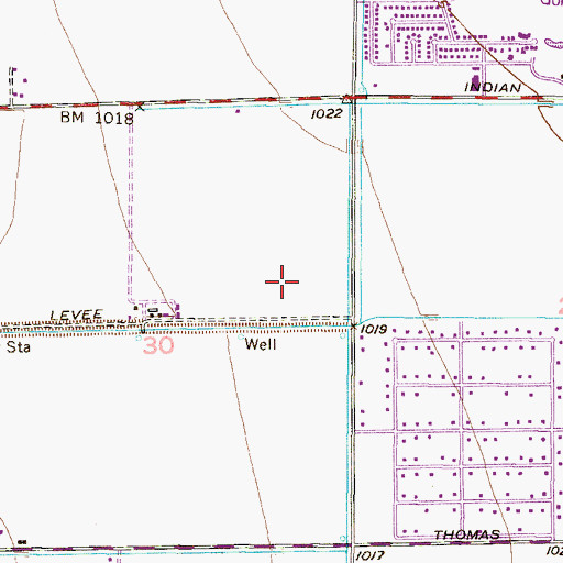Topographic Map of Garden Lakes Elementary School, AZ