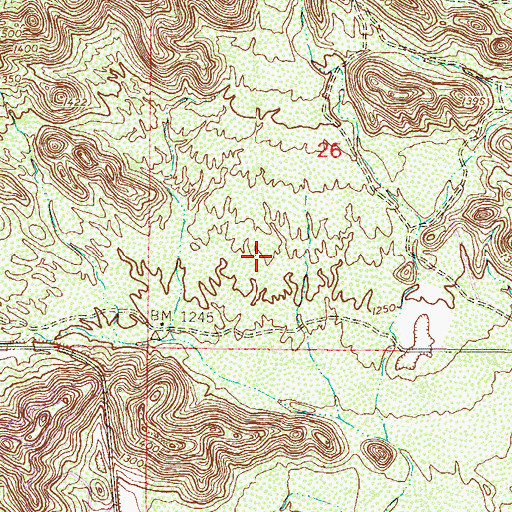 Topographic Map of Kyrene Monte Vista Elementary School, AZ