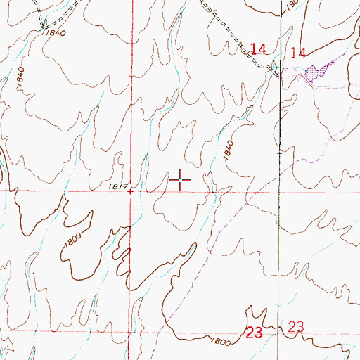 Topographic Map of Anthem School, AZ