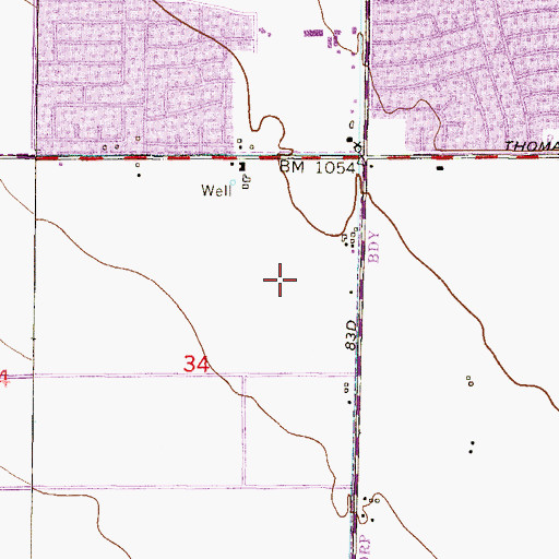 Topographic Map of Amberlea Elementary School, AZ