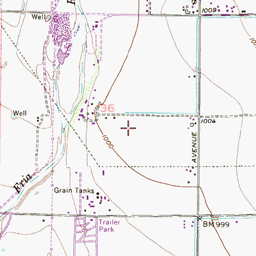 Topographic Map of Canyon Breeze Elementary School, AZ