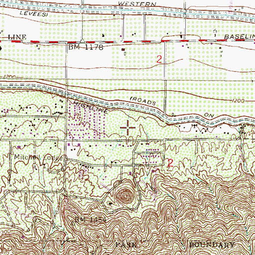 Topographic Map of Cloves C Campbell Sr School, AZ