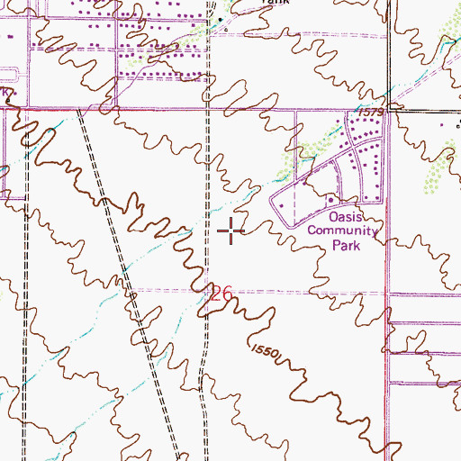 Topographic Map of Patterson Elementary School, AZ