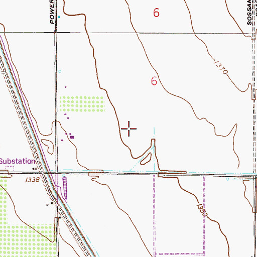 Topographic Map of Superstition Springs Elementary School, AZ