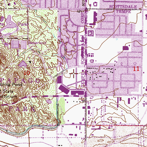 Topographic Map of Sees Charter School, AZ