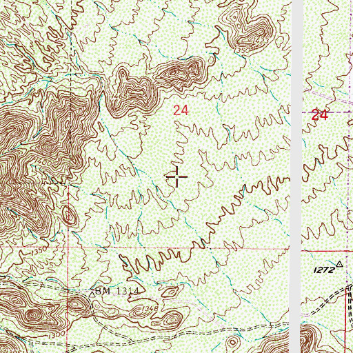 Topographic Map of Kyrene de la Colina Elementary School, AZ