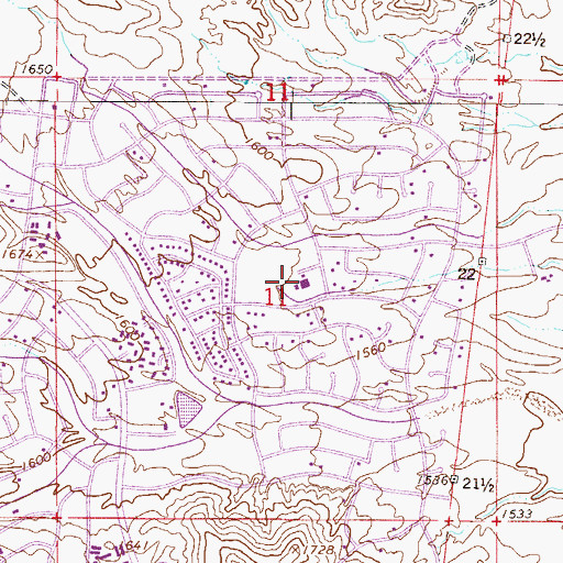 Topographic Map of Four Peaks Elementary School, AZ