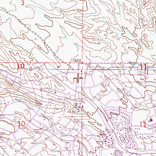 Topographic Map of Fountain Hills Charter School, AZ