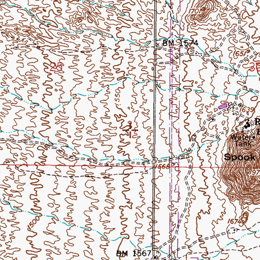 Topographic Map of Red Mountain Ranch Elementary School, AZ
