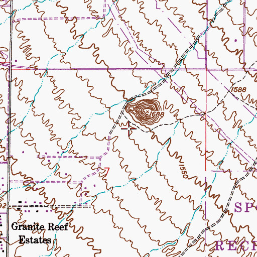 Topographic Map of Falcon hill Elementary School, AZ